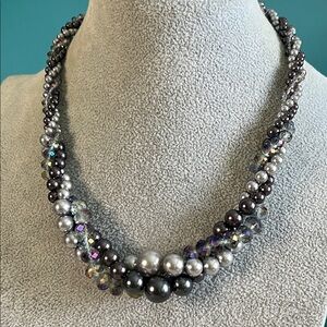 Roman Twisted Purple Necklace